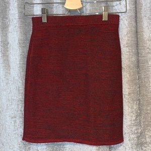 Knit pencil skirt